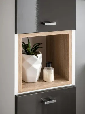 Image de 3-pièces meuble de salle de bains ensemble lavabo tiroirs