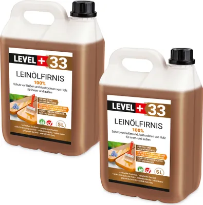 Obrázek produktu pro Lněný olej 100% 10L čistý lněný olej Level+33