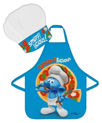 Produktbild von Kinderschürze mit Kochmütze Die Schlümpfe