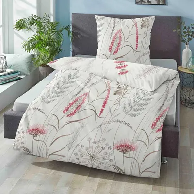 Produktbild von Biberna Mako-Satin Bettwäsche 614600-180 rubin 135x200 cm + 80x80 cm