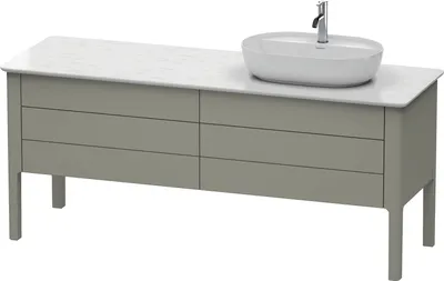 Image de Meuble sous-lavabo Luv Duravit à poser, 1733 x 570 mm, 2 tiroirs, 2 coulissants, LU9568R9292