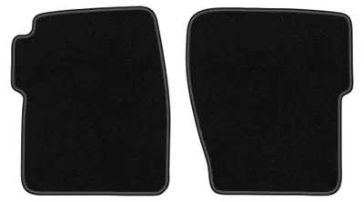 Produktbild von Velours-Fußmatten Vorne für Land Rover Discovery II 1998-2004 (Geländewagen) – 2-tlg, Schwarz, passgenau – Wielganizator BASIC