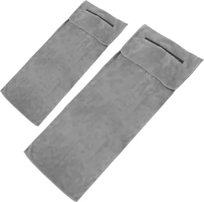 Produktbild von Fitness Handtuch Set, Mikrofaser, 135x50 cm und 100x40 cm, hellgrau, 2 Stück für Fitnessstudio