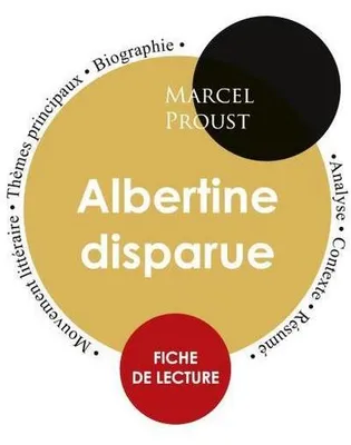 Immagine prodotto di Fiche de lecture Albertine disparue (Étude intégrale)