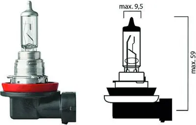 Produktbild von 1x DIEDERICHS LID10022 H16 Halogen Scheinwerfer Glühlampe 19W 12V PGJ19