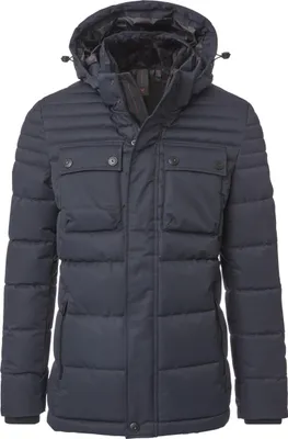 Produktbild von CASAMODA Herren Outdoor-Steppjacke Kapuze gesteppt Regular Marine 3XL