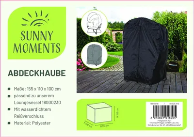 Produktbild von Abdeckhaube für Egg Chair Loungesessel | 6 Stück | wasserdichter Reißverschluss | Polyester Wetterschutzhaube für Gartenmöbel robust langlebig wetterfest