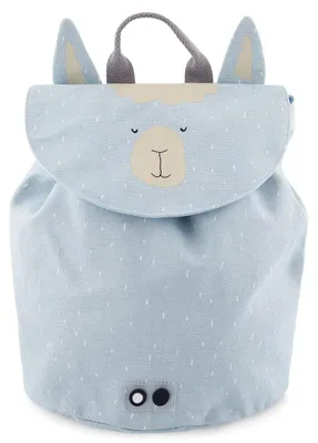 Produktbild von Trixie Rucksack Mini Schultasche Mr. Alpaca wasserabweisend blau Kind
