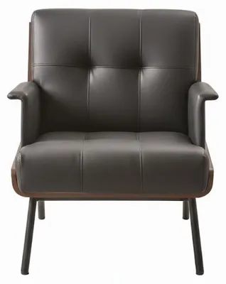 Image de Fauteuil élégant, style minimaliste, design moderne, structure en bois