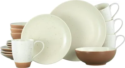 Produktbild von CreaTable, 33071, Sand Dunes Creme, Kombiservice 16-tlg, Steinzeug