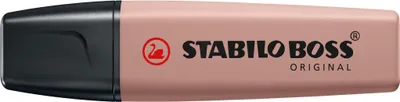 Obrázok produktu pre STABILO BOSS ORIGINAL NatureColors, 1 kusov, Hnedá, 18 rok / roky, Hrot dláta, Čierna, Hnedá, Plast