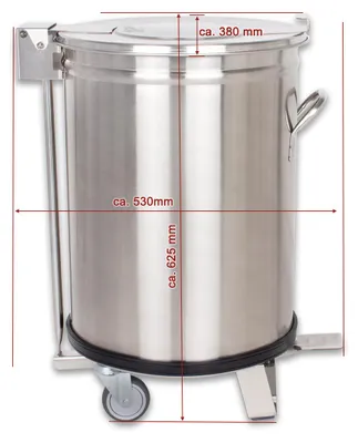 Produktbild von Beeketal Gastro Edelstahl Mülleimer Abfalleimer BGA-50