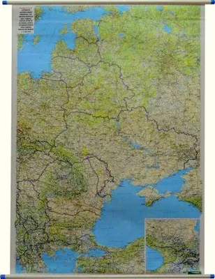 Produktbild von Russland / Osteuropa Straßenwandkarte 1:2 000 000 / 1:8 000 000 Freytag & Berndt