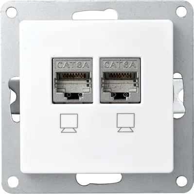 Produktbild von Netzwerk-Dose McPower Cup CAT6A UP vollgeschirmt
