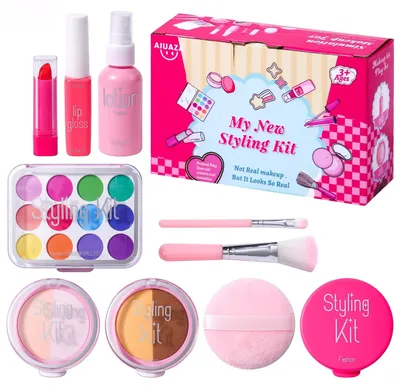 Imagen del producto de Omgoods - Set de maquillaje de juguete para niños, seguro y creativo