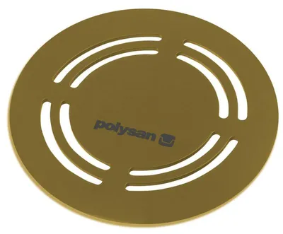 Obrázek produktu pro Polysan FLEXIA krytka odtokového otvoru, kulatá, matná zlatá
