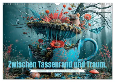 Produktbild von Zwischen Tassenrand und Traum (Wandkalender 2027 DIN A3 quer), CALVENDO Monatskalender