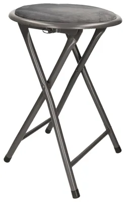 Produktbild von Excellent Houseware - Beistellhocker/Stuhl - klappbar - grau