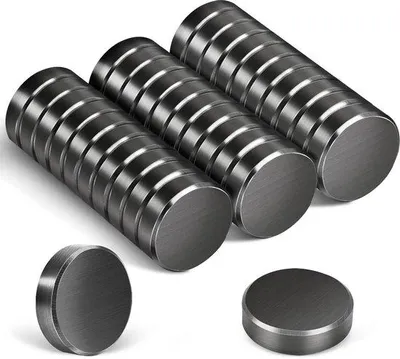 Immagine prodotto di Magneti in ferrite, 18 x 5 mm, magneti rotondi neri per lavagne bianche, bacheche, scuola