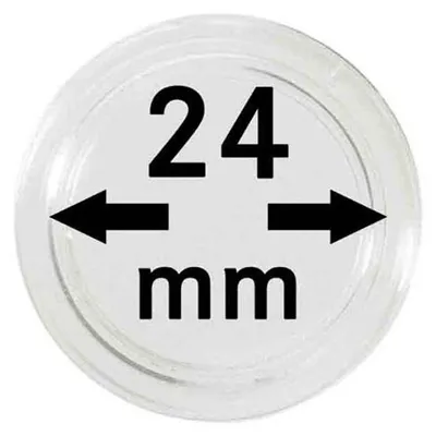 Produktbild von Lindner 2251024 Münzkapseln 24 mm-100er Pack