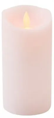 Produktbild von Anna's Collection Led stumpfe Kerze - hellrosa - 15 x D7,5 cm