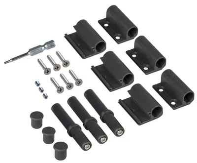 Produktbild von Windhager Aluminium Scharniere für Türen, Anthrazit, 3 Stück