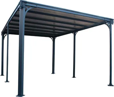 Image de Gazebo de jardin 426x309cm gris anthracite - Palram - 704673 - milano