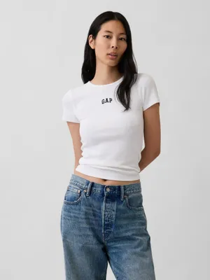 Produktbild von GAP Geripptes Logo-T-Shirt XXL