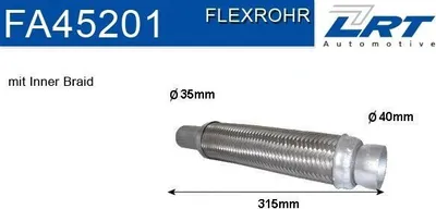 Produktbild von LRT FA45201 Flexrohr Abgasanlage Auspuffrohr