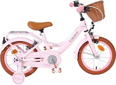Productafbeelding van Volare Ashley kinderfiets - meisjesmodel - 14 inch - roze - met twee handremmen