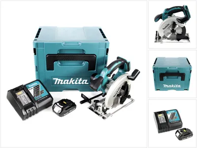 Produktbild von Makita DSS 611 RY1J Akku Handkreissäge 18V 165 mm im Makpac + 1x 1,5Ah Akku + Ladegerät