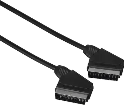 Zdjęcie produktu dla Kabel wideo HAMA, mski Scart - mski Scart, 1,5 m, czarny