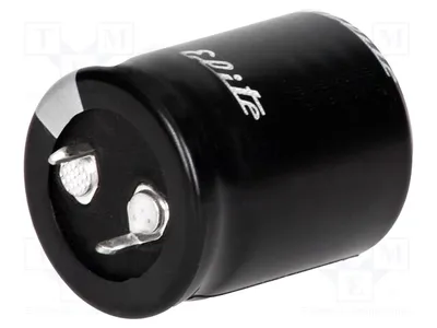 Produktbild von 1x Kondensator: elektrolytisch 100uF SNAP-IN 450VDC Ø25x25mm PG2W101MND2525 Elekt