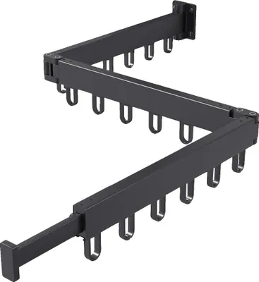 Produktbild von Wäscheständer, Wandmontage, Platzsparend, schwarz