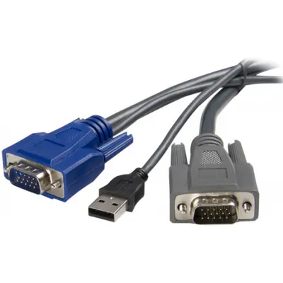 Produktbild von STARTECH.COM 6 ft Ultra-Thin USB VGA 2-in-1 KVM Cable