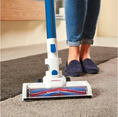 Image de Polti Forzaspira Slim SR90B Plus Sans sac 0,5 l Bleu, Blanc