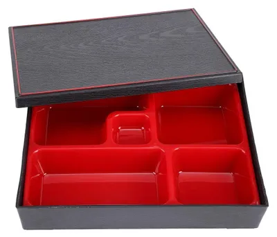Immagine prodotto di Omgoods - Contenitore per il pranzo giapponese portatile per adulti - Bento box con scomparti