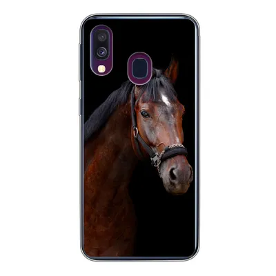 Produktbild von MuchoWow® Handyhülle Schutzhülle Hülle für Samsung Galaxy A40 Pferd - Tiere - Braun Silikon Softcase Handy Hülle - Handy-Tasche