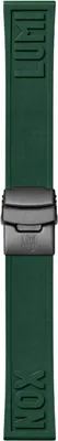 Produktbild von Luminox FPX.2406.61B.K Kautschuk Armband [24 mm] dunkelgrün / IP-Black