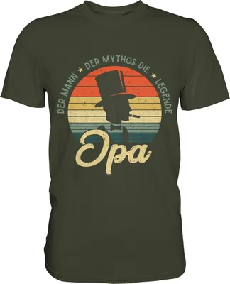 Produktbild von Opa die Legende Herren Premium T-Shirt – Urban Khaki / S