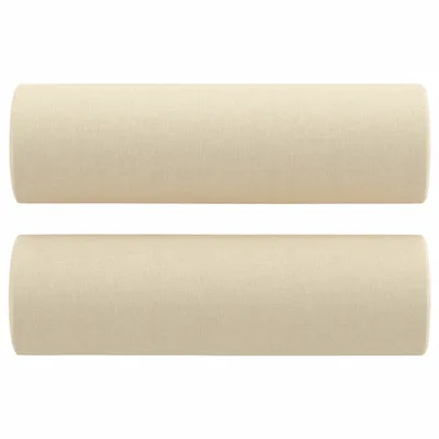 Zdjęcie produktu dla Poduszki ozdobne, 2 szt., kremowe, Ø15x50 cm, tkanina