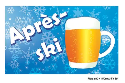 Produktbild von Apres Ski Bierkrug Flagge 150 x 90cm