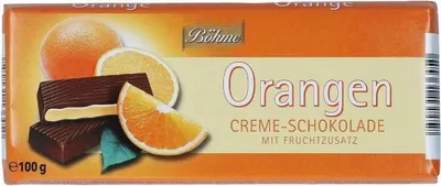 Produktbild von Böhme Orangen Creme Schokolade mit  fruchtiger Cremefüllung 100g