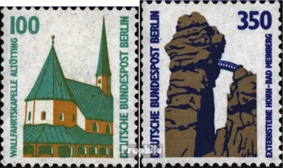 Produktbild von Briefmarken Berlin (West) 1989 Mi 834A R-835A R mit Zählnummer (kompl.Ausg.) postfrisch Sehenswürdigkeiten