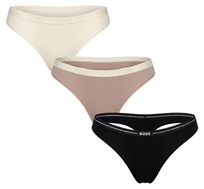 Produktbild von BOSS 3er-Pack Damen-Tangas aus elastischer Baumwolle mit Logo 50510030