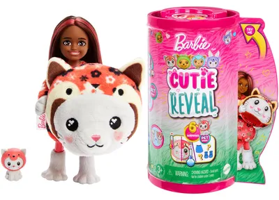 Image de Poupée MATTEL Barbie CR. Cube Chat-Panda Chelsea. HRK28