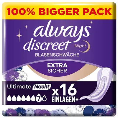 Zdjęcie produktu dla Always Discreet Ultimate Night Big Pac extra secure 16 sztuk