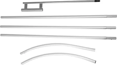 Image de Support pour mât de drapeau – Kit 12 mâts – Aluminium – Hauteur 4,3 m – Bannière Beachflag – Extérieur et publicité
