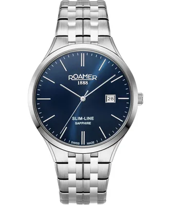 Obrázek produktu pro Roamer Hodinky s datem Slim-Line Classic Blue
