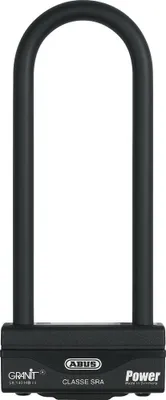 Zdjęcie produktu dla ABUS U-lock Granit Power 58/140HBIII - mocna blokada motocyklowa z podwójnym ryglowaniem - poziom bezpieczeństwa ABUS 18 - wysokość szekli 230 mm